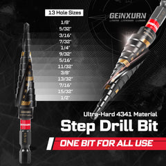 58 Piece DIY Tool Set – Impact Screwdriver Bits, Mini Wrench, Step Drill, Socket Adapter & Bit Holder with Compact Toolbox