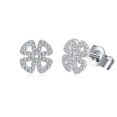 Moissanite Snowflake Stud Earrings