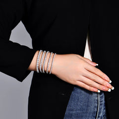 Moissanite Tennis Bracelet by Snagg A Bracelet