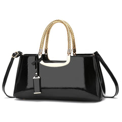 Elegant Ladies’ Glossy PU Leather Evening Purse by Snagg It Purses