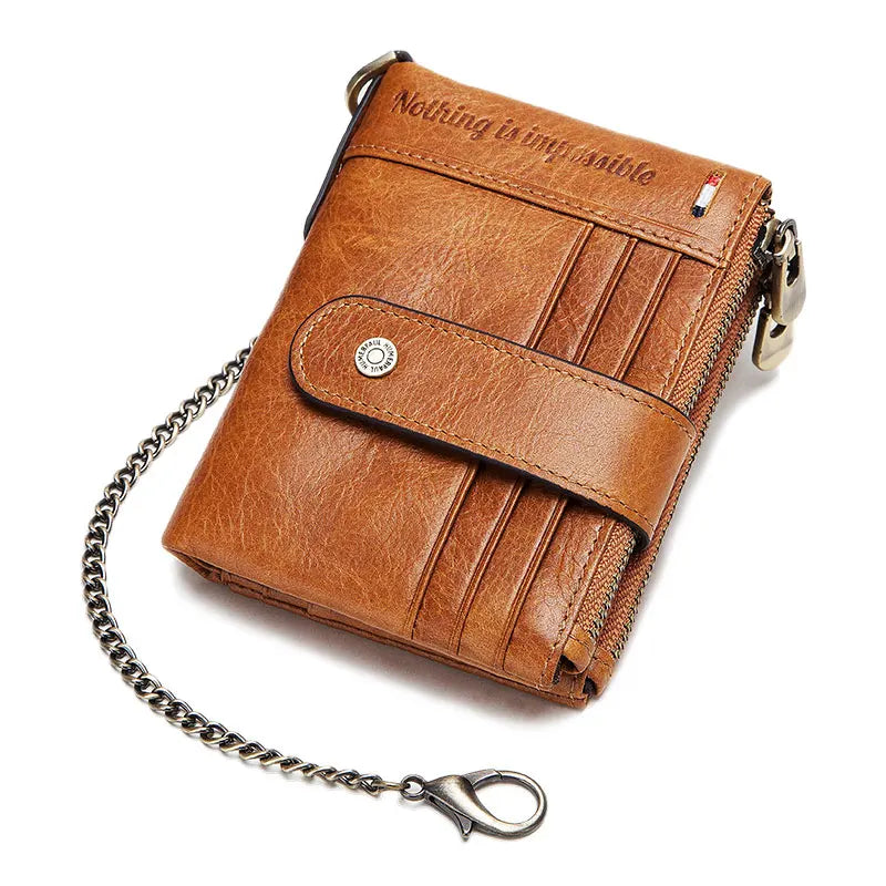 Genuine Leather RFID Cardholder Wallet by Snagg It Wallet
