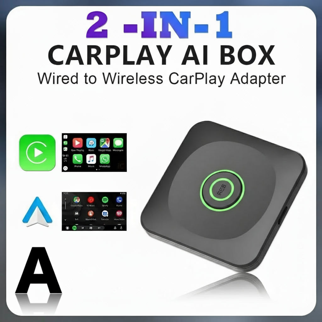 2 in 1 Wireless CarPlay & Android Auto Adapter by Snagg A Car Adapter