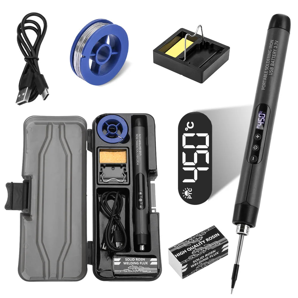 Mini USB-C Digital Soldering Iron Set