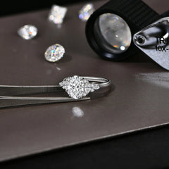 Luxury 2.5CT Oval Cut Moissanite Ring