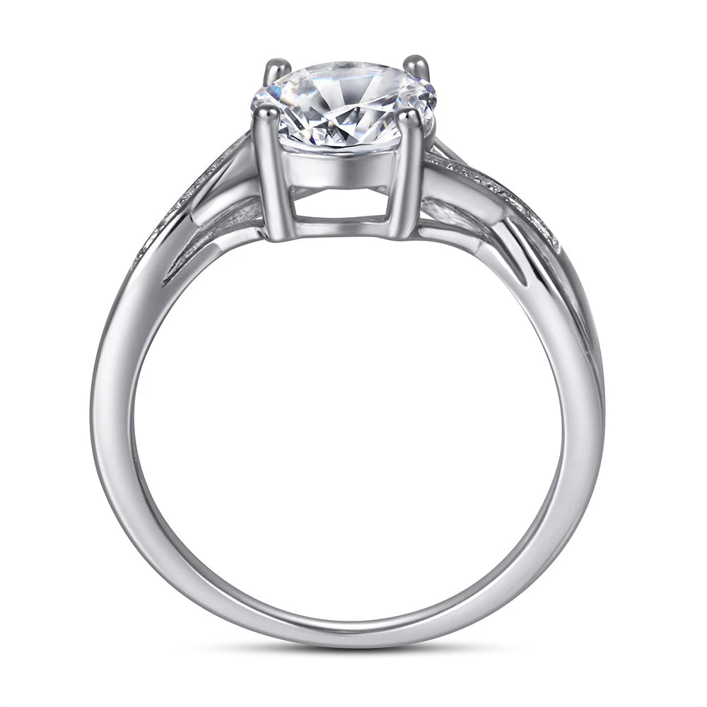 2ct Oval Moissanite Ring