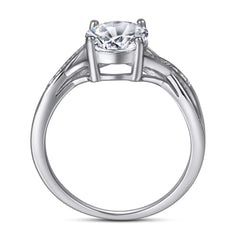 2ct Oval Moissanite Ring