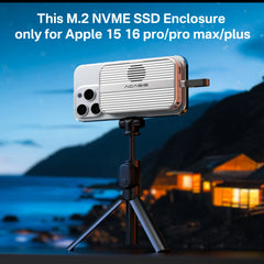 Magnetic M.2 NVMe SSD Enclosure Dock for iPhone 15/16 by Snagg An SSD Enclosure Dock