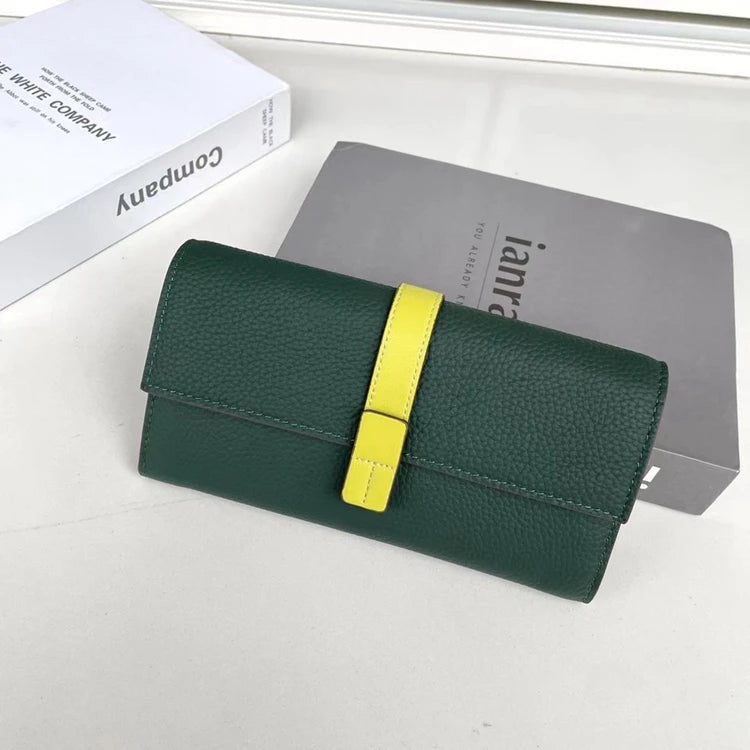 Luxury Genuine Leather Long Wallet