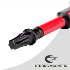 1" Impact Magnetic T20 Torx Screwdriver Bit – S2 Alloy Steel Power Bit