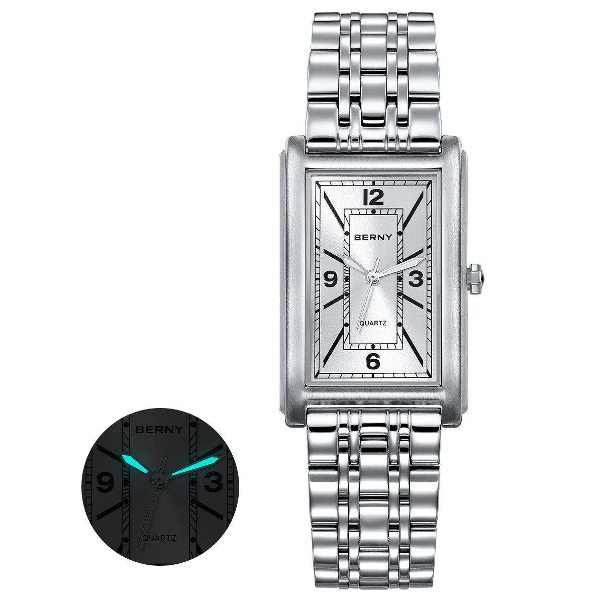 Rectangular Luxury Quartz Watch