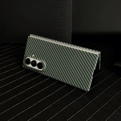 Carbon Fiber Pattern Magnetic Case For Samsung Z Fold 7 Series by Snagg A Phone Case
