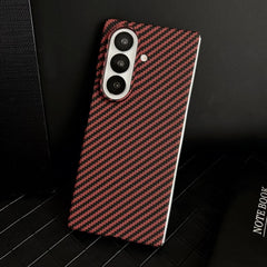 Carbon Fiber Pattern Magnetic Case For Samsung Z Fold 7 Series by Snagg A Phone Case