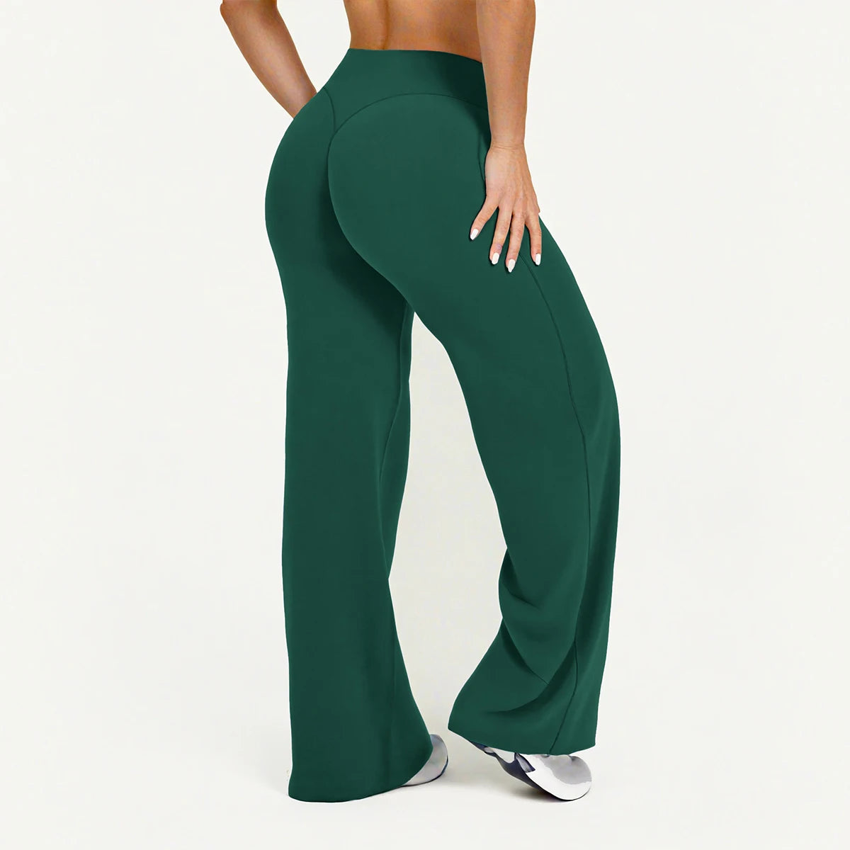 Women's Flared Wide-Leg Yoga Leggings | Seamless Breathable Fitness Versatile Casual Pants