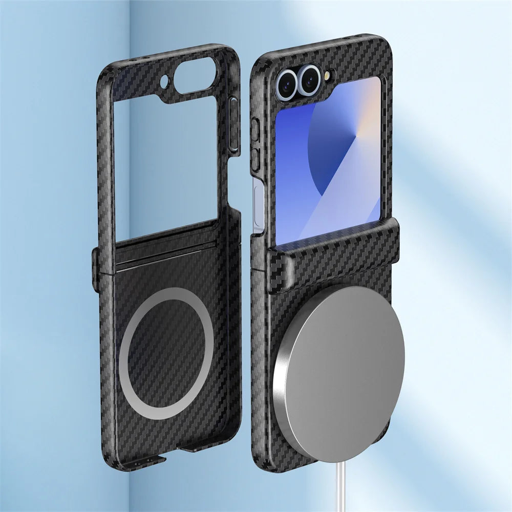Carbon Fiber Magsafe Case For Samsung Galaxy Z Flip 6 - 5 by Snagg A Phone Case