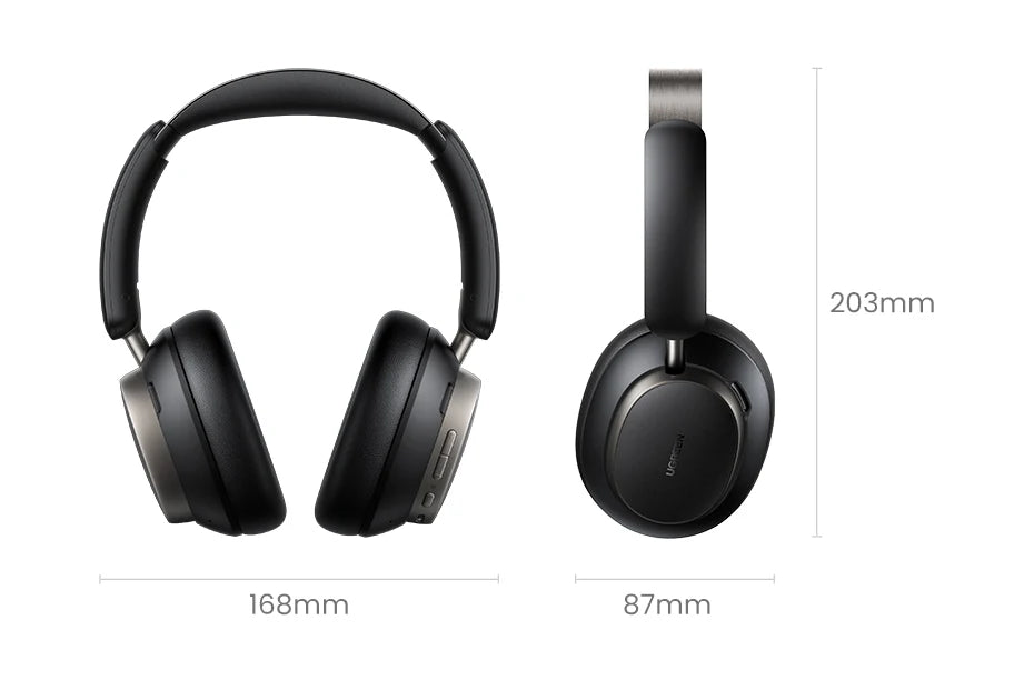 Wireless ANC Headphones | Bluetooth Over-Ear Hi-Res Headset (120H Playtime) by Snagg A Headphone