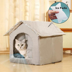 All-Season Cooling & Warming Cat House - SnaggIt