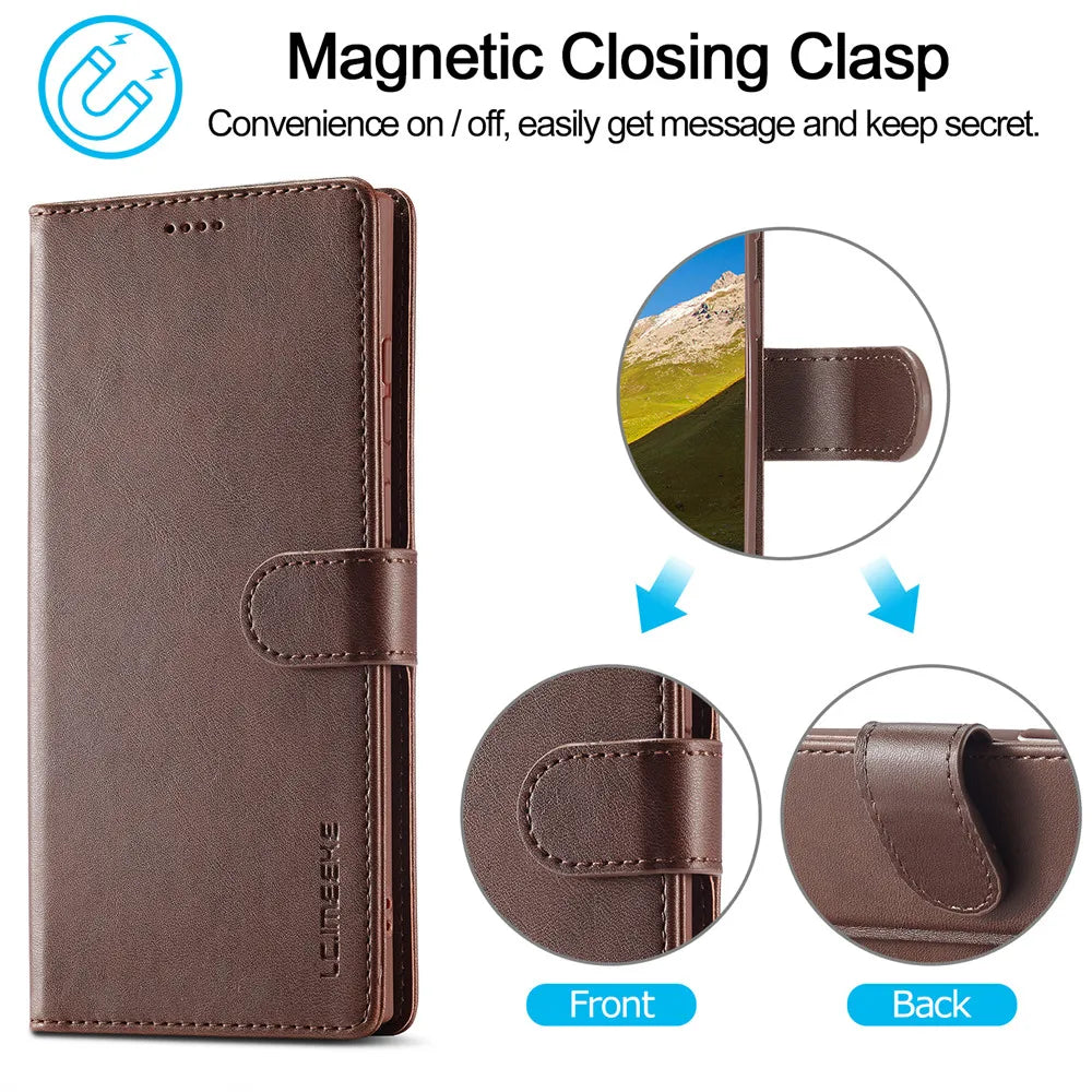 Leather Wallet Flip Case For Galaxy S24 Series by Snagg A Phone Case