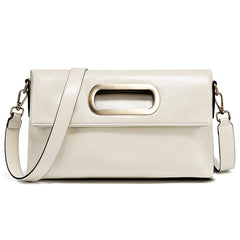 Vintage Genuine Leather Crossbody Handbag – Large Capacity Designer Shoulder Bag for Women, All Seasons