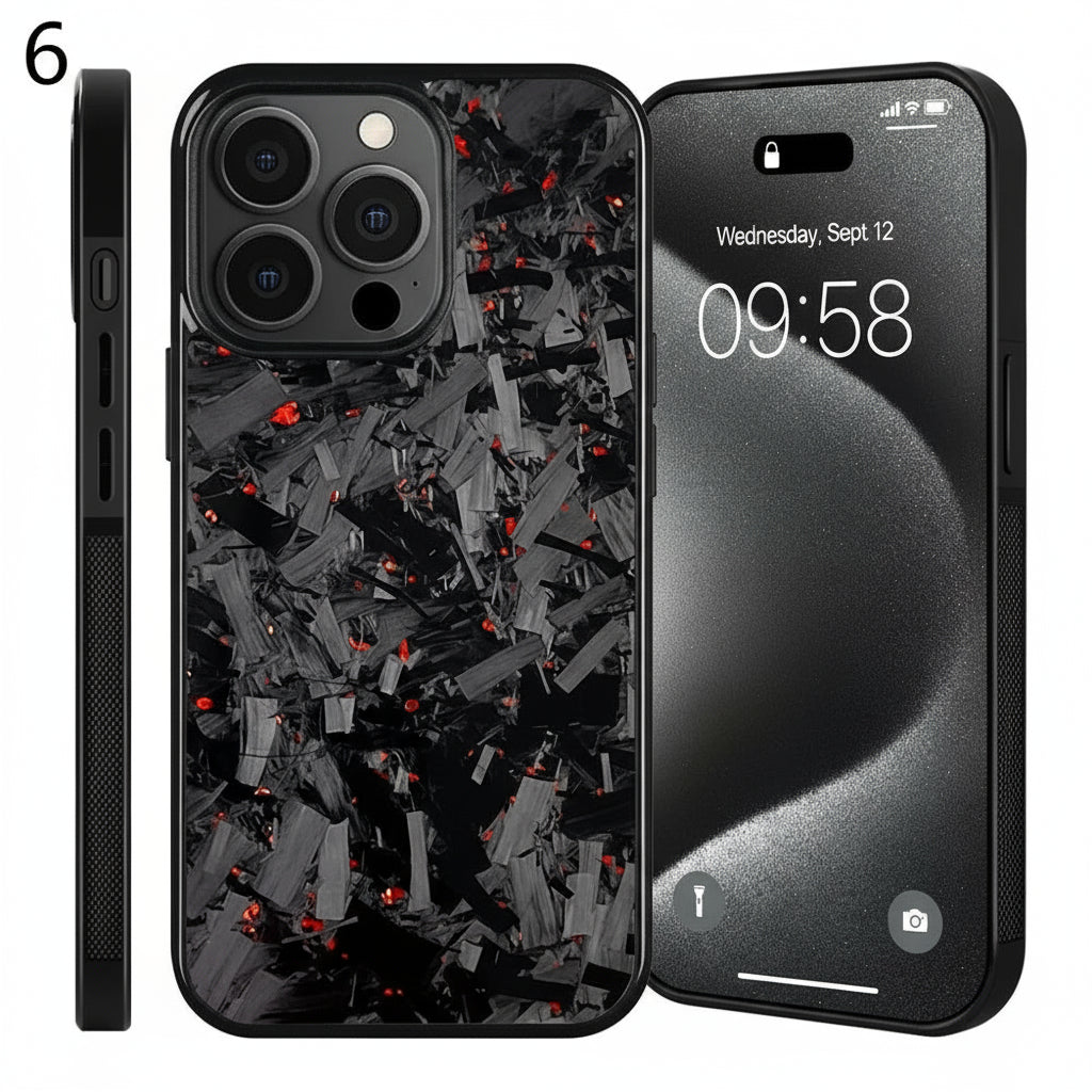 Magnetic Real Forged Carbon Case for iPhone 17 Series by Snagg A Phone Case