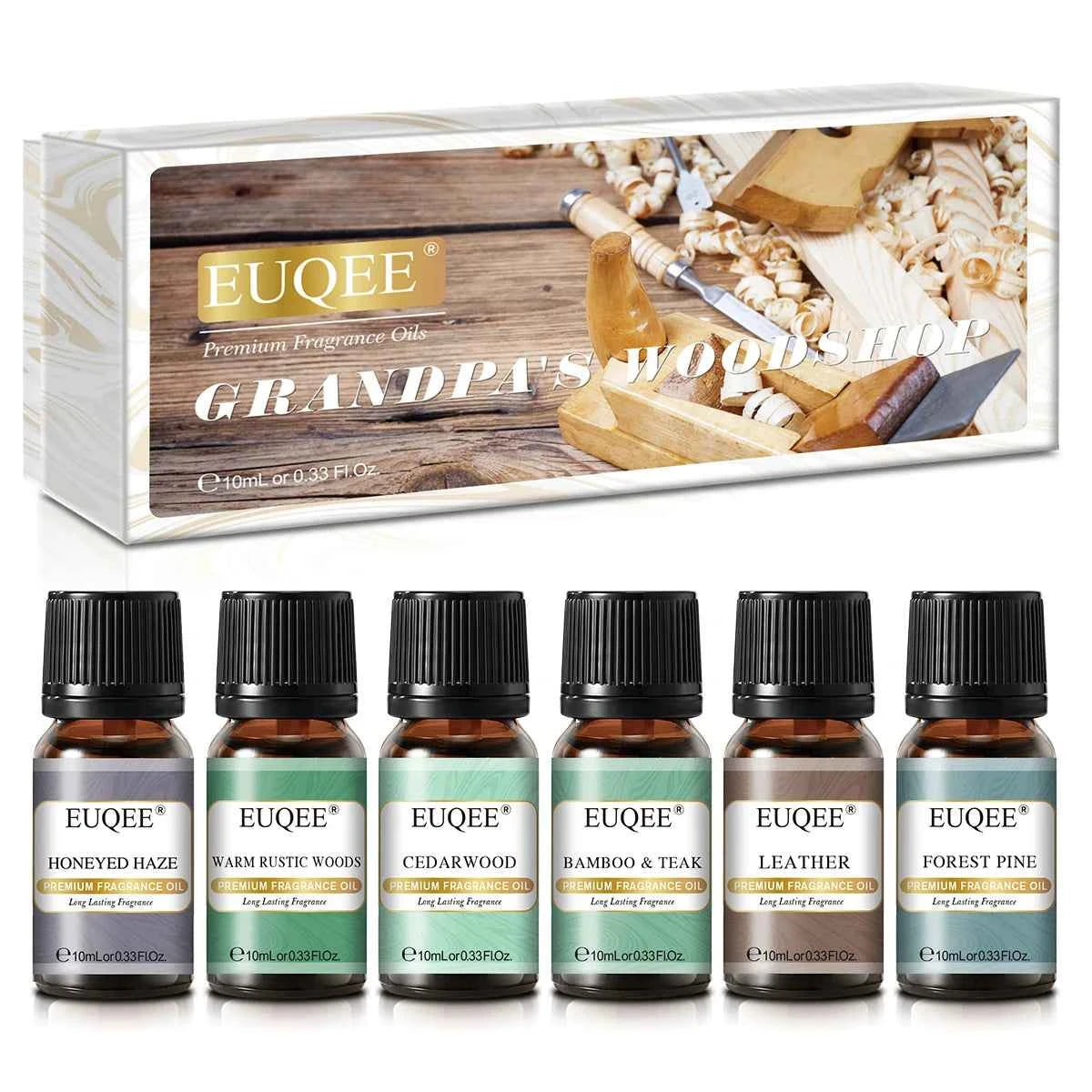 6 Piece Fragrance Oil Collection – 10ml Pure Natural Aroma Diffusion Set for Wellness & DIY Crafting