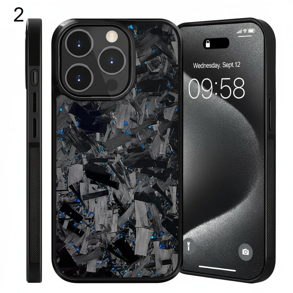 Magnetic Real Forged Carbon Case for iPhone 17 Series by Snagg A Phone Case