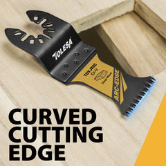 3/50PCS Arc Edge Oscillating Saw Blades – Japanese Tooth, Multi-Tool Blades for Wood & Plastic, Clean Precision Cuts