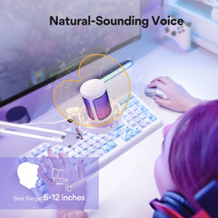 USB Gaming Microphone – RGB Condenser Mic with Noise Cancelling by Snagg A Microphone