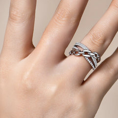 925 Sterling Silver Vintage Moissanite Ring by Snagg A Ring