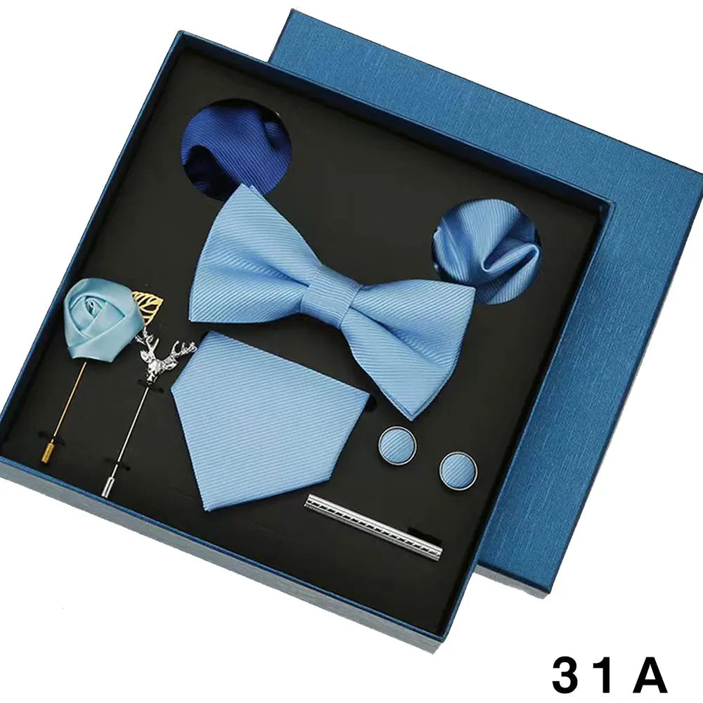 Luxury Silk Tie Set for Men - 31A - Others In Fashion