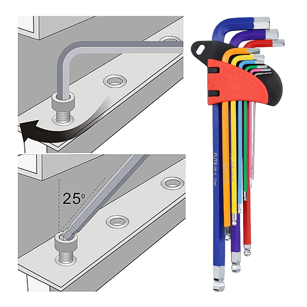 9-Piece Long Arm Allen Key Set