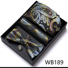 Men’s Luxury Tie & Bow Set - WB189 - Others In Fashion