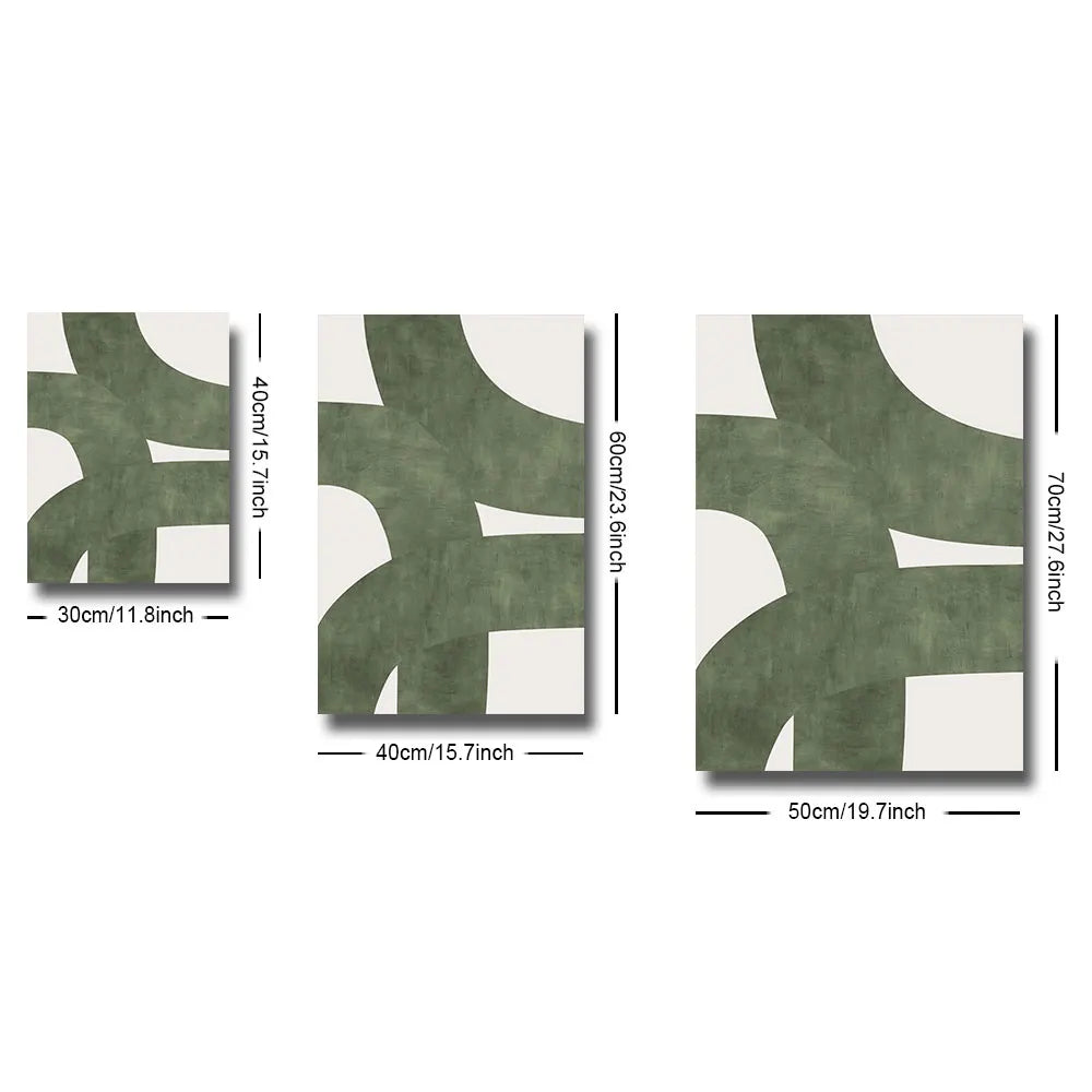 Set of 2 Boho Mid-Century Modern Abstract Prints by Snagg A Print