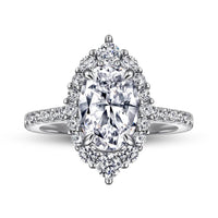 2.5ct Oval Moissanite Ring - SnaggIt