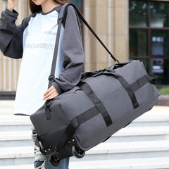 Large-Capacity Portable Roller Duffel Bag