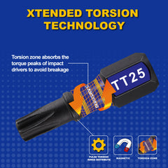 Security Torx Screwdriver Bit Set TT7–TT40 – Magnetic S2 Alloy Steel Impact Bits with Bit Holder