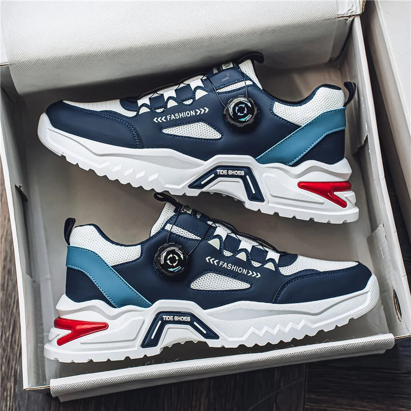 Men’s Korean Rotating Shoelace Sneakers by Snagg A Shoes