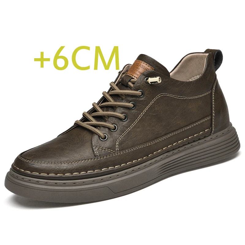 High-Quality Men’s Elevator Sneakers – 6cm Hidden Height Boost by Snagg A Shoes
