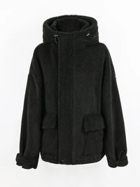 Oversized Sherpa Jacket with Hood by Snagg A Jacket