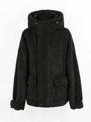 Oversized Sherpa Jacket with Hood by Snagg A Jacket