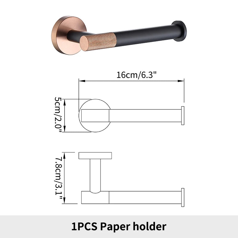 Stainless Steel Bathroom Hardware Set by Snagg A Rack