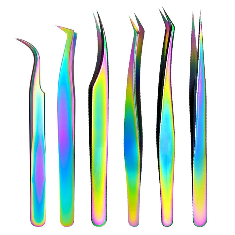 Professional 6 Pieces Precision Tweezer Set – Multi-Functional High Tension Extension Tools