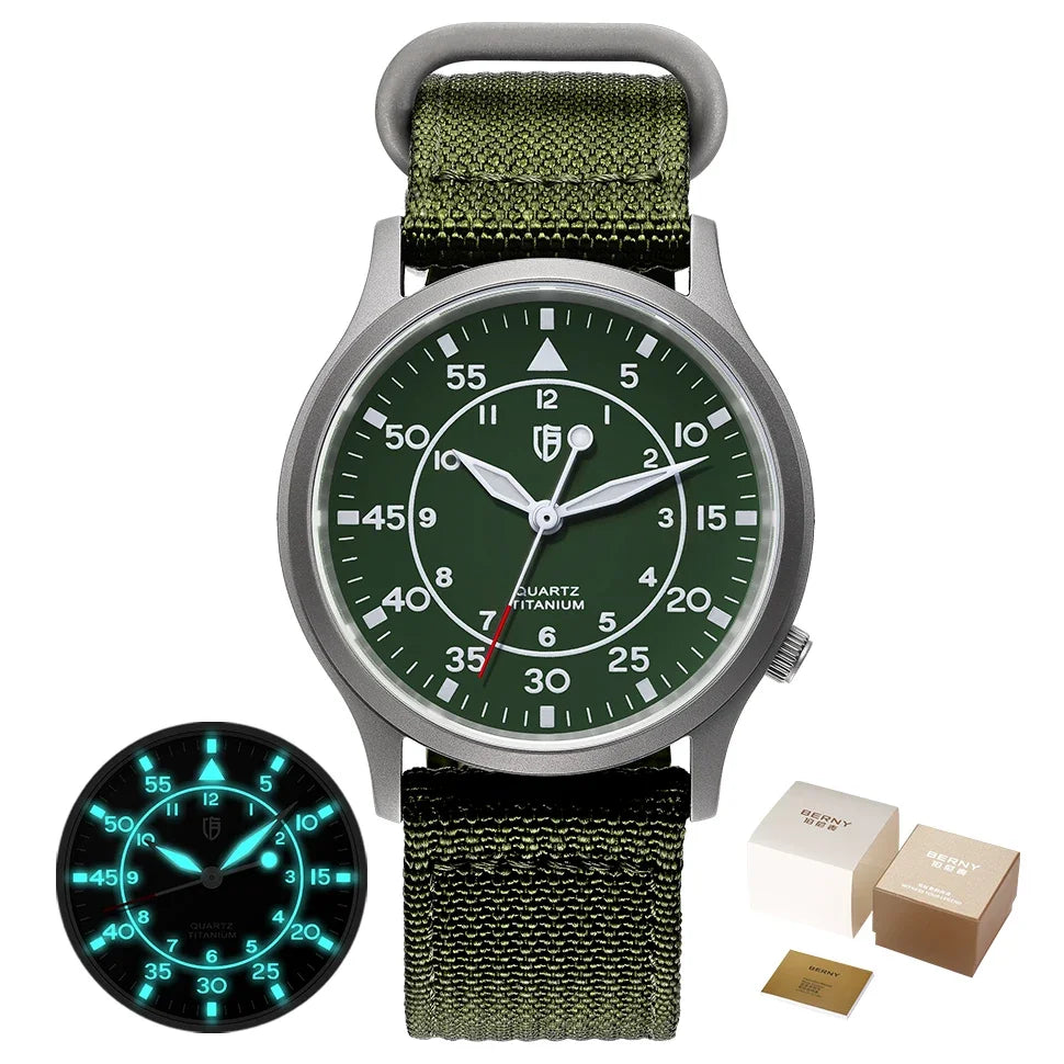 Titanium Quartz Watch – Rugged Elegance