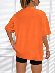 Simple Love Print Womans Streetwear T-Shirt