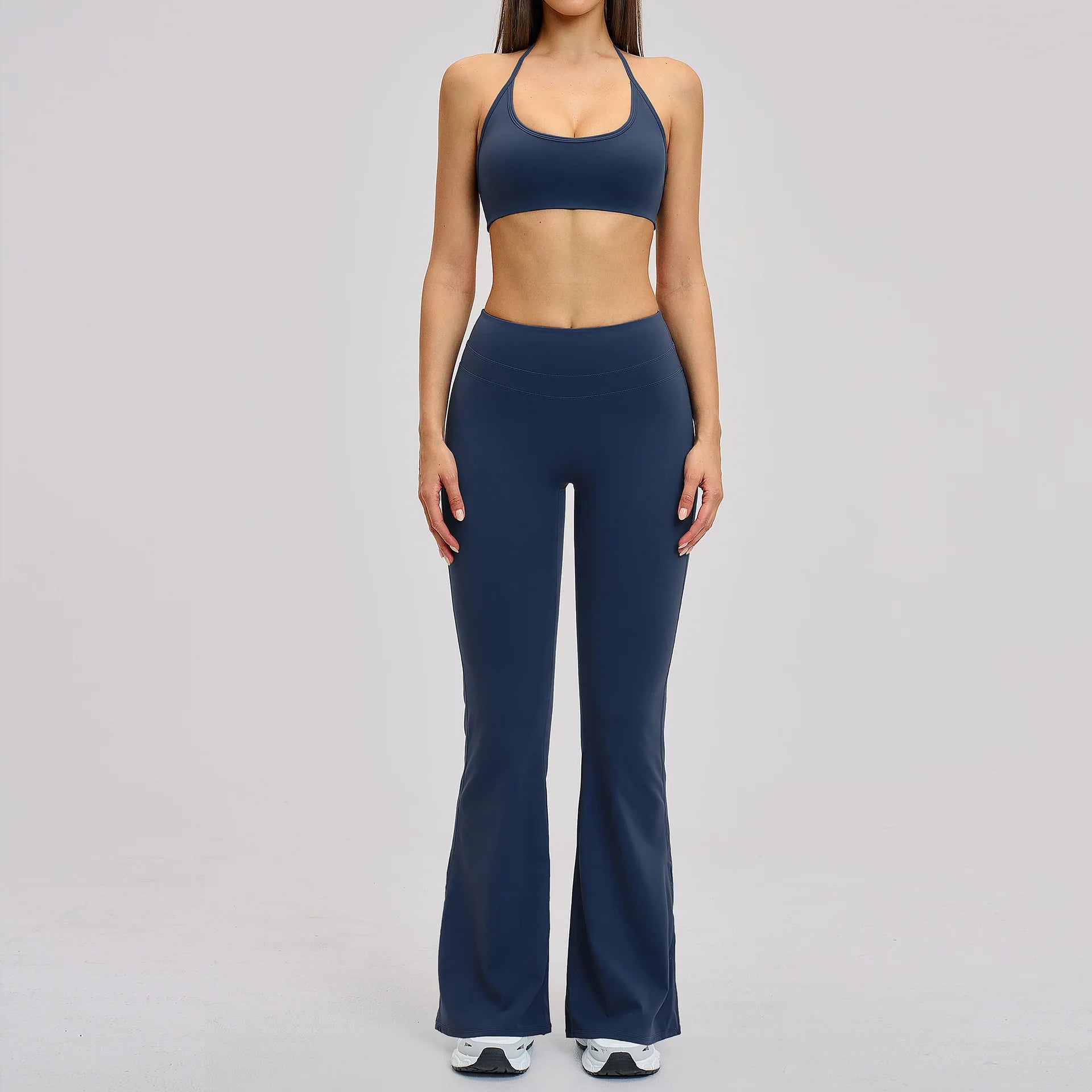 Women's 2-Piece Fitness Tracksuit | Seamless Sports Bra & High Waist Leggings Yoga Gym Set