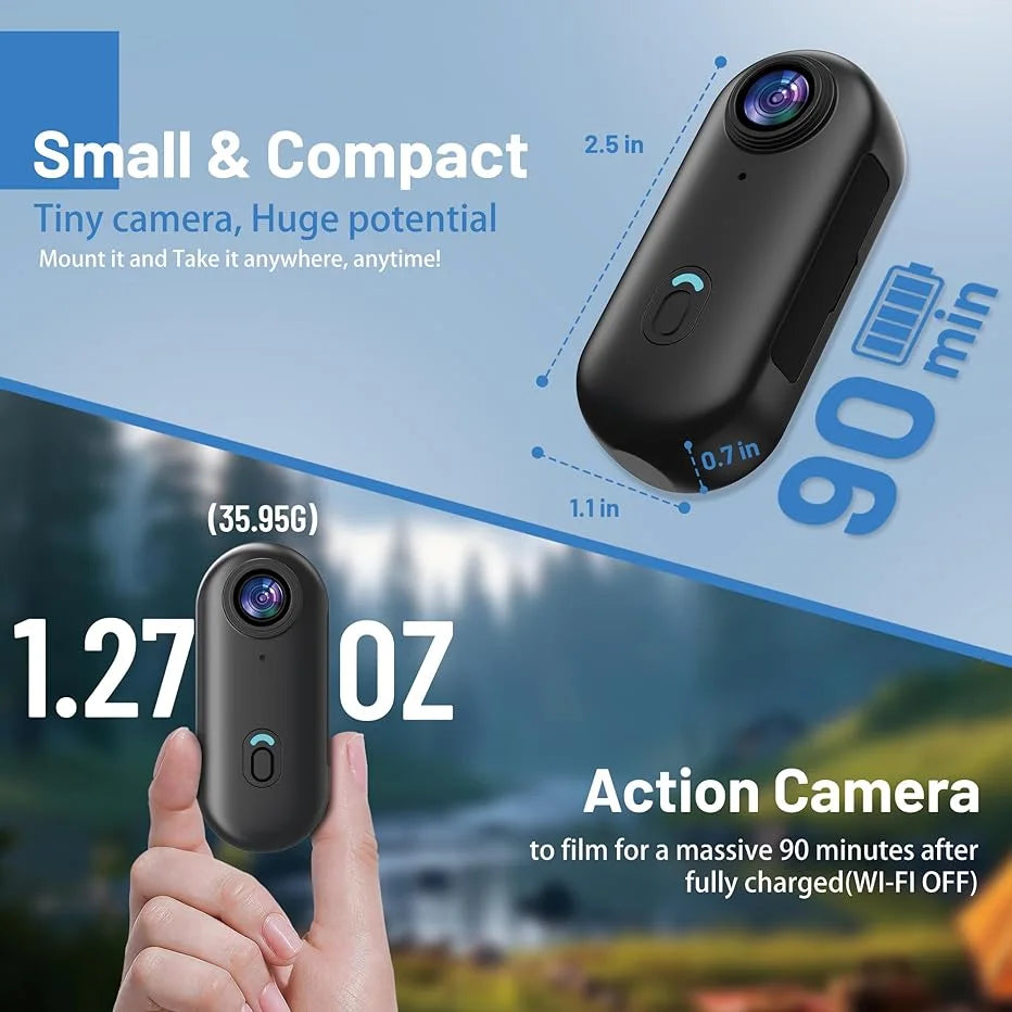 4K UHD Mini Action Camera by Snagg A Portable Camera