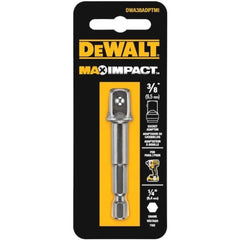 DEWALT MAX IMPACT™ Socket Adaptor – 1/4″ Hex to 3/8″ or 1/2″ Square