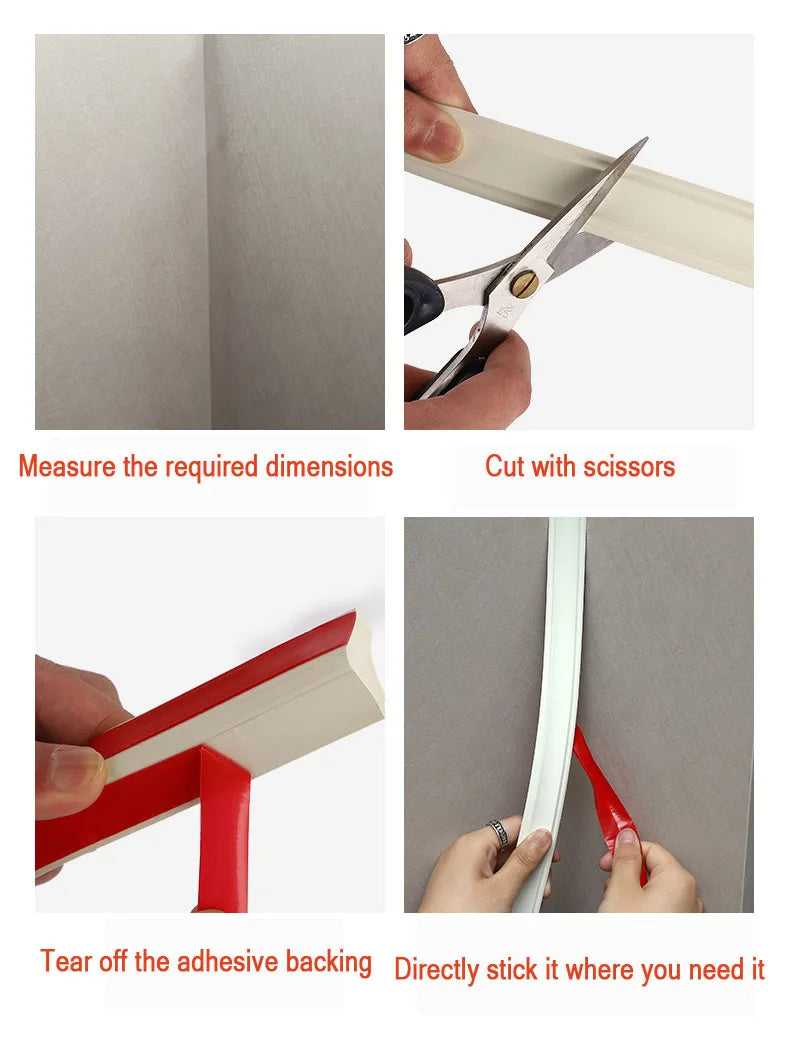 Self Adhesive Decorative Corner Trimming Strip by Snagg A PVC Sticker