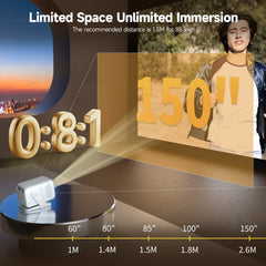 Mini Smart Projector Full HD 1080P with 4K Support by Snagg A Projector