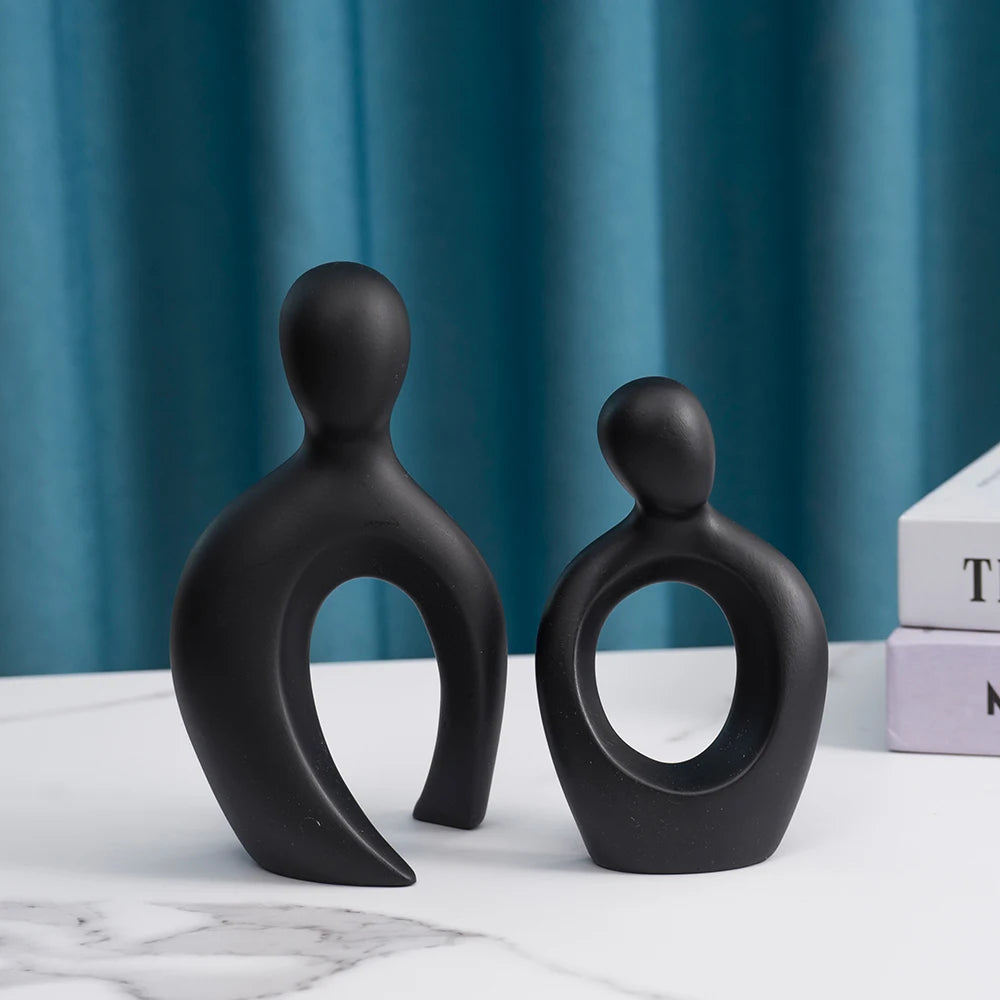 Abstract Couple Resin Sculpture by Snagg A Sculpture