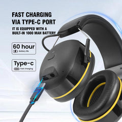 30dB Bluetooth 5.4 Earmuff Rechargeable Hearing Protection by Snagg A Safety Headphones